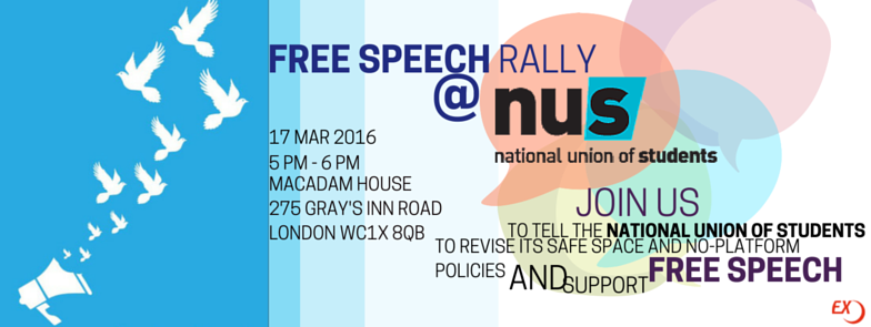 Why the NUS needs to stop ‘no-platforming’, National Student, 3 May 2016
