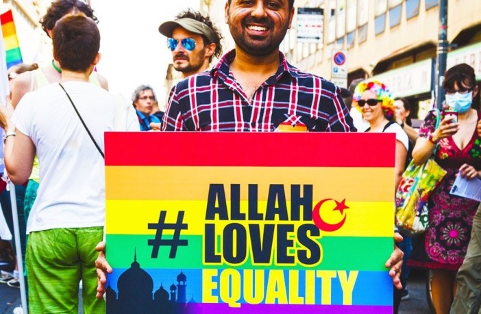 Allah loves equality placard