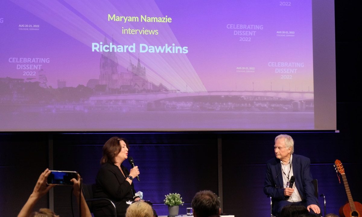 Maryam Namazie Interviews Richard Dawkins at Celebrating Dissent 2022